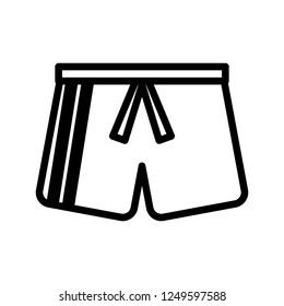 beach pants vector, icon