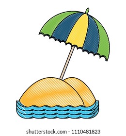 beach parasol icon
