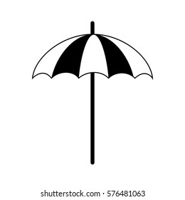 Umbrella Linear Drawing Outline Vector Sketch Stock Vector (Royalty ...