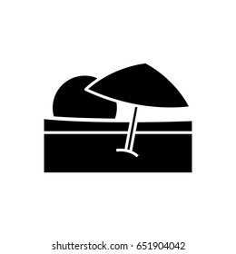 beach parasol icon