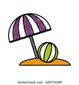 beach parasol icon 