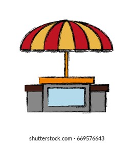 beach parasol icon 