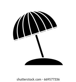 beach parasol icon 