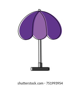 beach parasol icon 