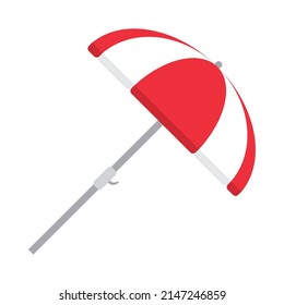 beach parasol icon on white background