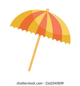 beach parasol icon on white background