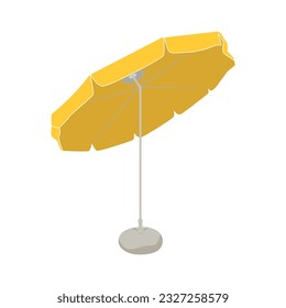 Beach Parasol Icon Vector Design.