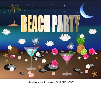 Beach party banner