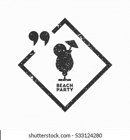 Beach Party. Cocktail