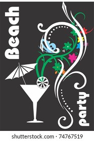 Beach party cocktail
