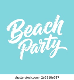 Fiesta en la playa. Diseño para invitaciones de playa, Anuncios de fiesta o promociones de temporada.