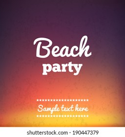  Beach Party Flyer - Vector Design