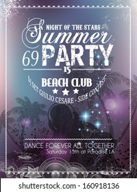 Beach Party Flyer für Ihr Latinmusikereignis oder Poster