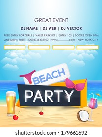 Beach Party Poster Flyer