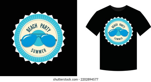 Beach Party Summer T-shirt Design