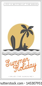 beach party vacation summer holiday holidays poster flyer template