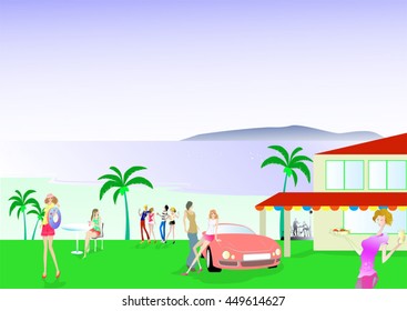 beach people