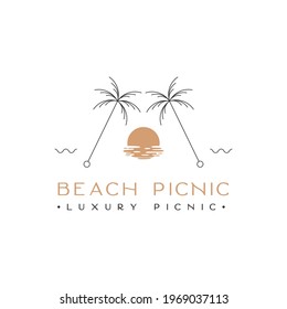 Beach Picnic Luxury Picnic Logo Design Inspiration