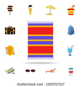 beach plaid flat icon. Summer icons universal set for web and mobile