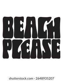  Beach please Retro Summer Bundle Groovy, Beach wavy, Trendy groovy, Funny Beach Quotes hippie, Summer Cut Files, Groovy aesthetic 70s, wavy files for CRICUT