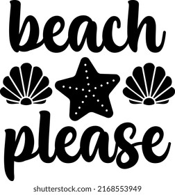 Beach please with starfish. Summer design.