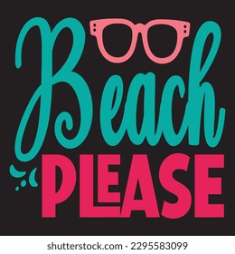 Beach Por Favor Archivo Vector De Diseño SVG.