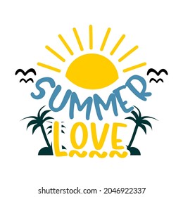 Beach quotes lettering design vector