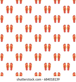 Beach red thongs pattern