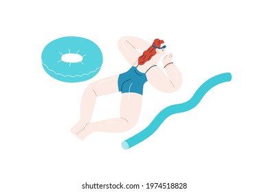 Actividades de los complejos turísticos de playa, moderna ilustración vectorial plana
