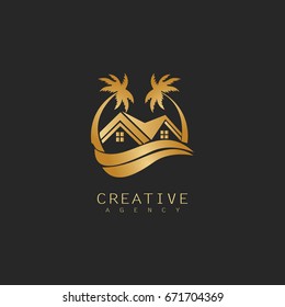 beach resort logo