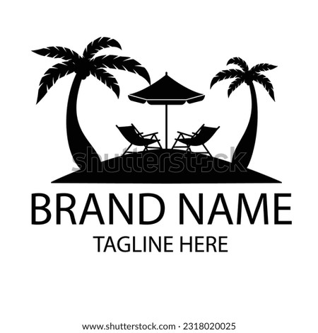 Beach Resort logo design for brand