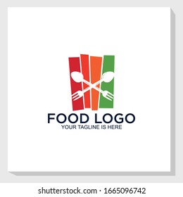 beach restaurant logo template design vector, food concept logo vector, restaurant logo vector