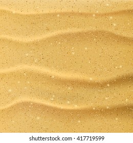 Beach Sand Background. Mesh Vector Illustration