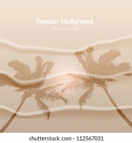 Beach sand background. Vector