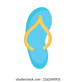 beach sandal icon on white background