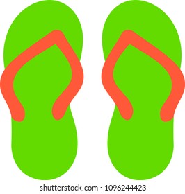 Beach sandal illustration 2