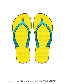 Sandalen ( Flip Flops ), Vektorgrafik