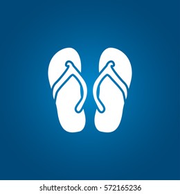 Beach sandals icon
