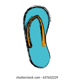 beach sandals icon