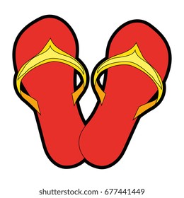 beach sandals icon