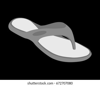 Beach sandals. Vector.