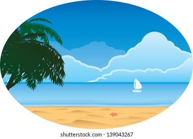 beach scene