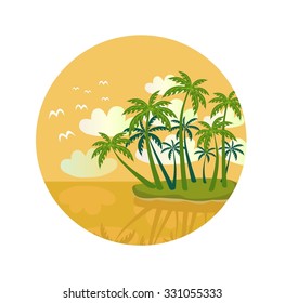 Beach scene - Illustration