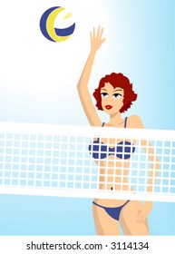 Beach Scene - Vector