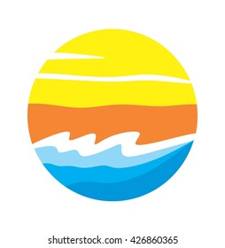 beach sea logo