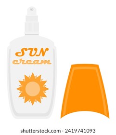 beach and sea summer leisure objects stock vector illustration isolated on white background