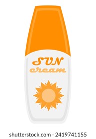 beach and sea summer leisure objects stock vector illustration isolated on white background