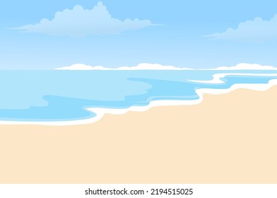 Strandblick auf Sommerhintergrund