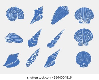 Beach Seashell Set Design with Summer Vibes and Coastal Elements for Tropical and Holiday Projects

Perfect for seasonal graphics, summer packaging, beach party invitations, travel visuals, and ocean-