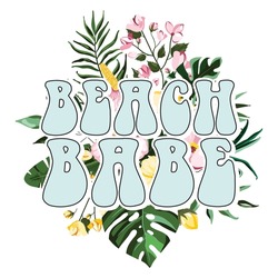 Beach Shirt Design, Beach PNG, Beach Babe PNG